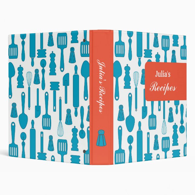 Kitchen Utensils Recipe Binder (Background)