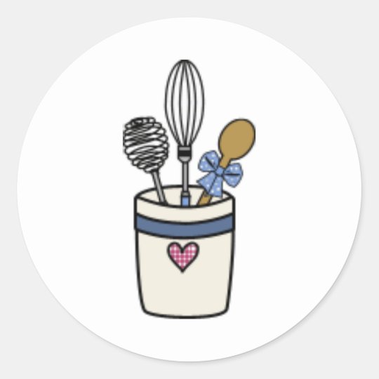 Kitchen Utensils Sticker | Zazzle.com