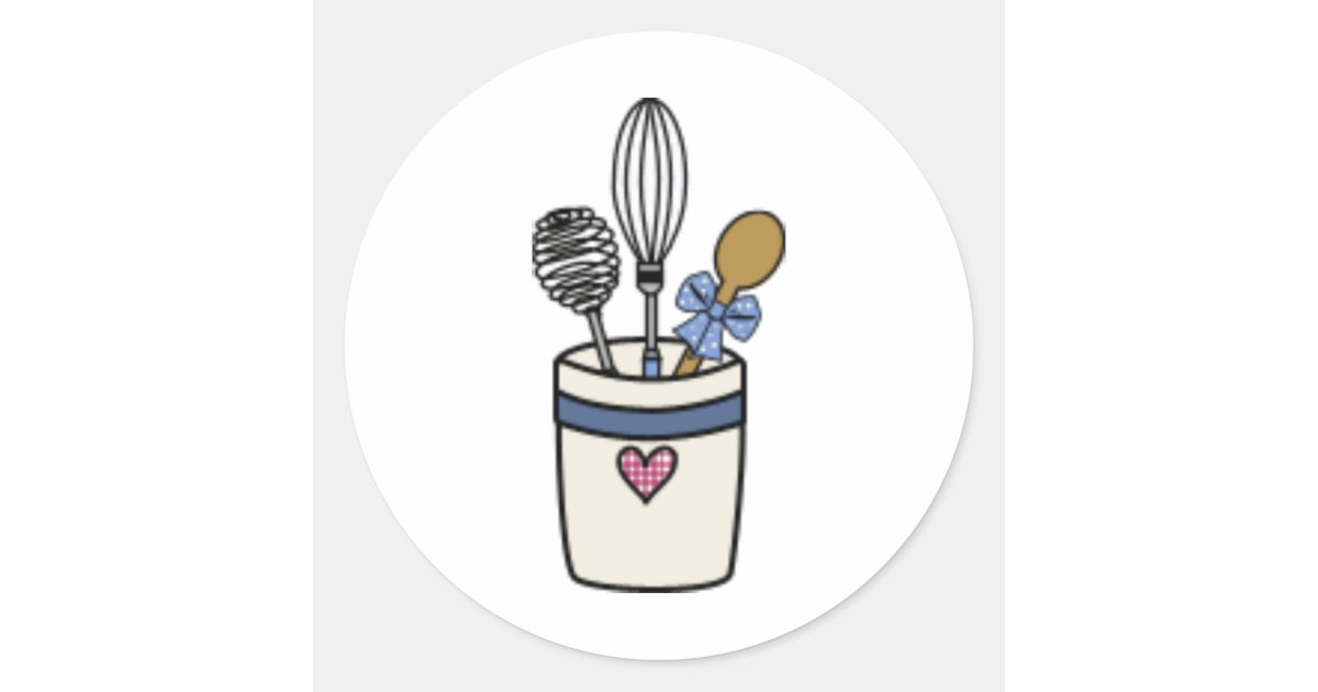 Kitchen Utensils Sticker Zazzle