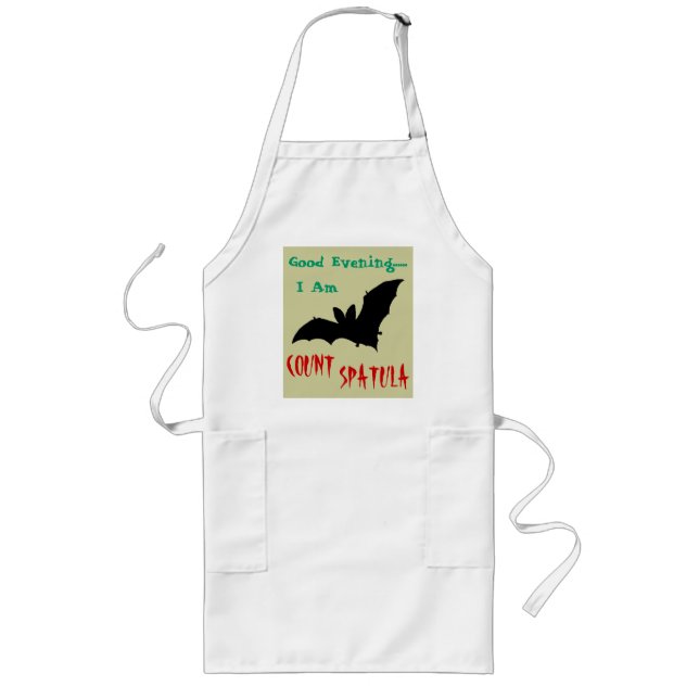 Kitchen Vampire Long Apron (Front)