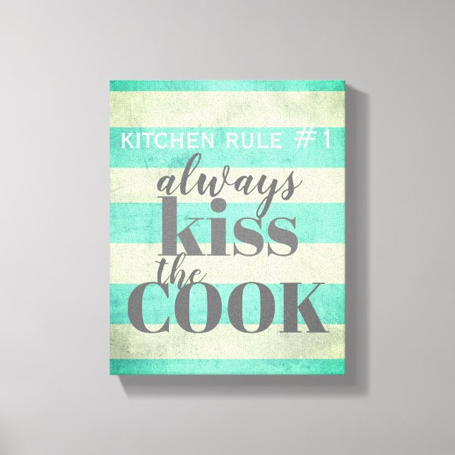 kitchen wall art humor canvas typography (Front)
