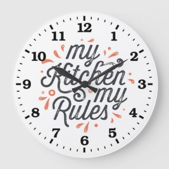 Kitchen Wall Clock by NiceTiming at Zazzle