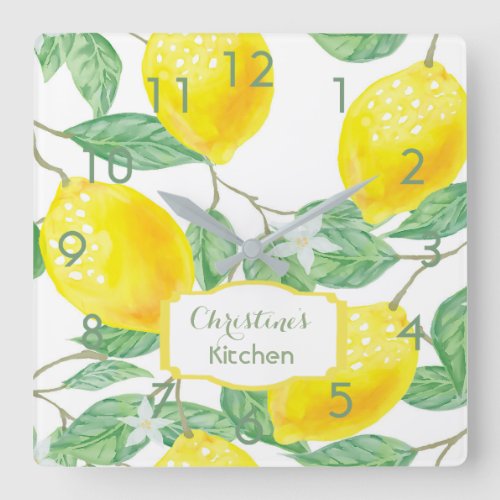 Kitchen wall clock lemons name