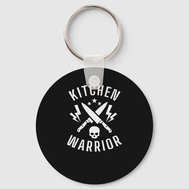 Kitchen Warrior Kochen Essen Küche Koch Keychain (Front)
