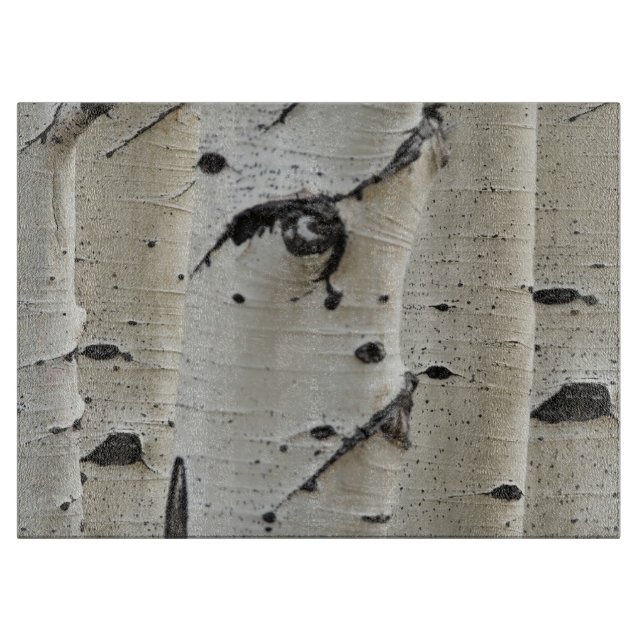 Kitchen White Birch Bark Cutting Board (Front)