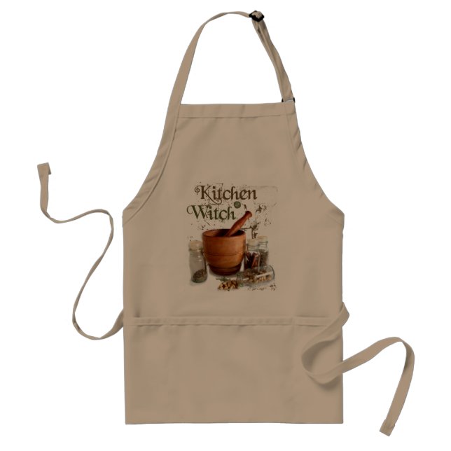 Kitchen Witch Adult Apron (Front)