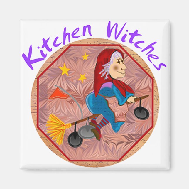 Kitchen Witch Magnets (Front)