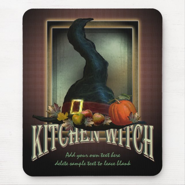 Kitchen Witch Mouse Pad (Front)
