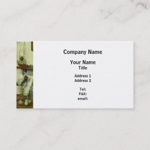 Kitchen With Wire Basket of Eggs Business Card