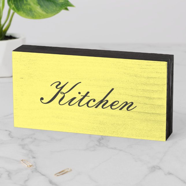 Kitchen Wood Box Sign (In Situ Horizontal)