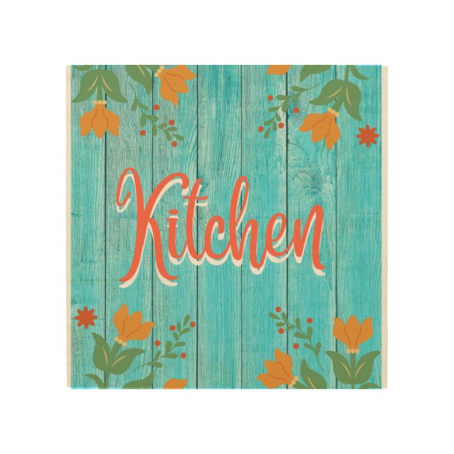 kitchen wood wall art (Front)