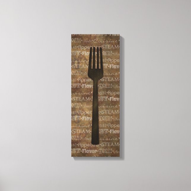 Kitchen Words Art Canvas Print (Front)