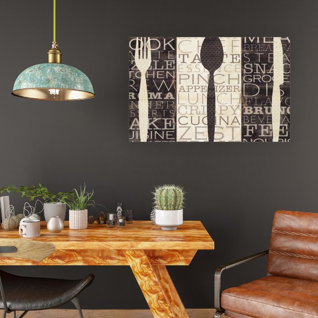 Kitchen Words Trio Canvas Print (Creator Uploaded)