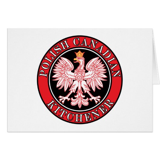 Kitchener Polish Canadian Eagle Cards (Front Horizontal)