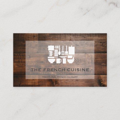 Kitchenware and Wood Business Card