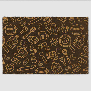 Kitchenware Black Brown Fiber Doormat