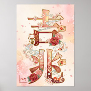 Kitcho: Calligraphy "Good Omen" 260020220 Poster