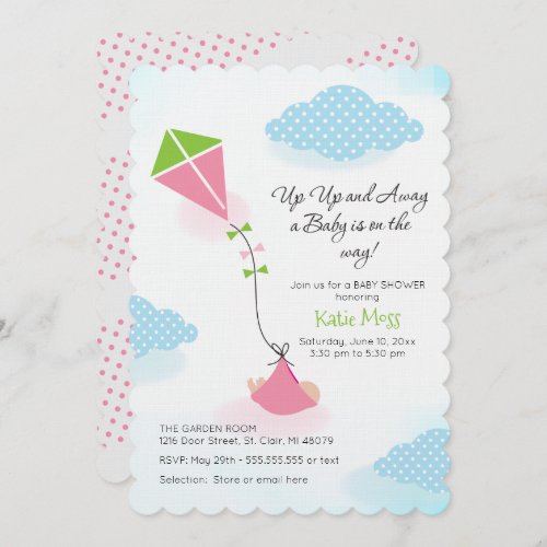 Kite Baby Shower Invitation