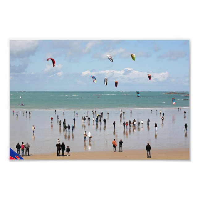 Kite boarding competition photo print (Front)