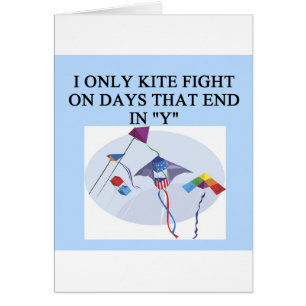 KITE fight fighter joke Cards