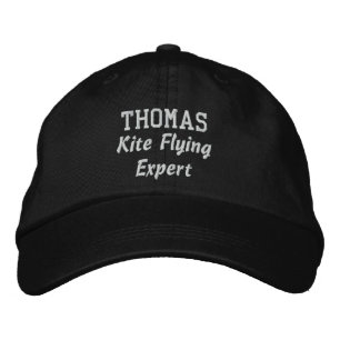 Kite Flying Expert Custom Name V07Z Embroidered Baseball Hat