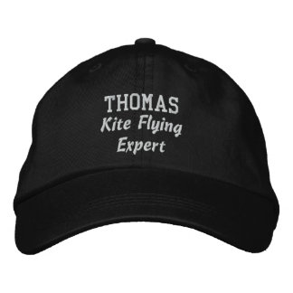 Kite Flying Expert Custom Name V07Z Embroidered Baseball Hat