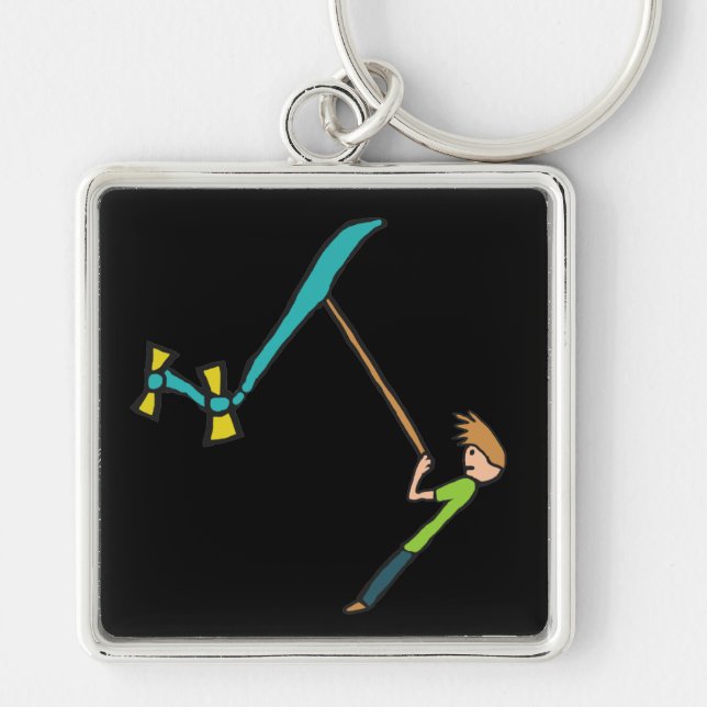 Kite Flying Keychain (Front)