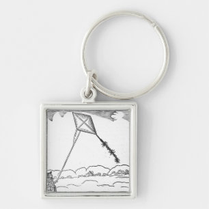 Kite Flying Keychain