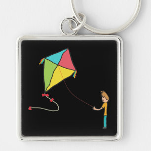 Kite Flying Keychain