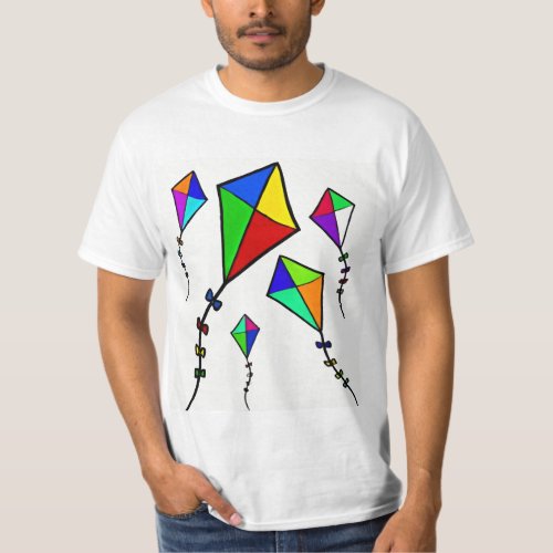 Kite flying lover art  T_Shirt