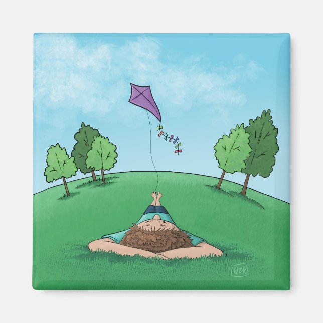 Kite Flying Magnet (Front)