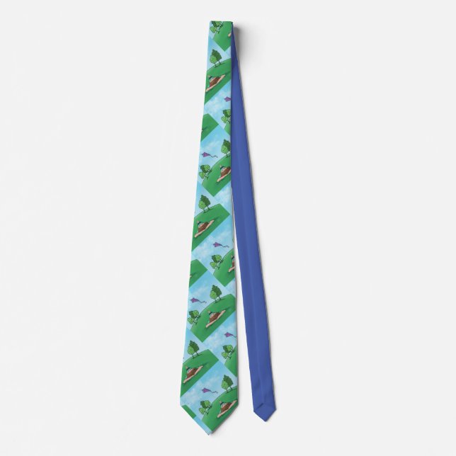 Kite Flying Neck Tie (Front)