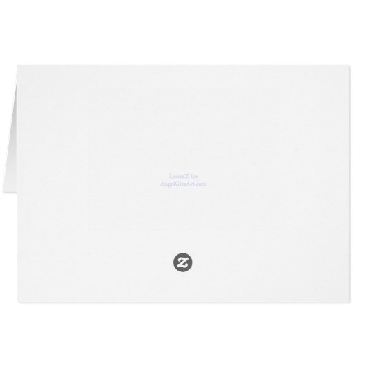 Kite Flying on a Windy Day Blank Art Card (Back Horizontal)