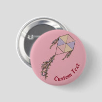 Kite Icon Pink Button