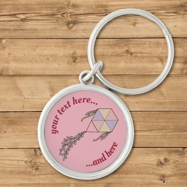 Kite Icon Pink Keychain (Creator Uploaded)