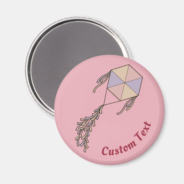 Kite Icon Pink Magnet (Front/Back)