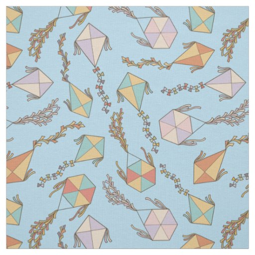 Kite Icons Pattern Fabric