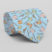Kite Icons Pattern Neck Tie