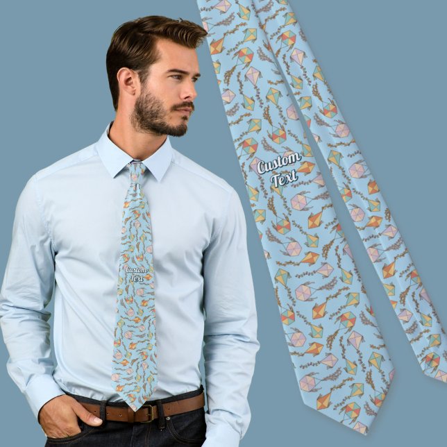 Kite Icons Pattern Neck Tie (Creator Uploaded)