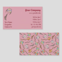 Kite Icons Pink Business Card