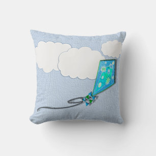 Kite in Flite Throw Pillow