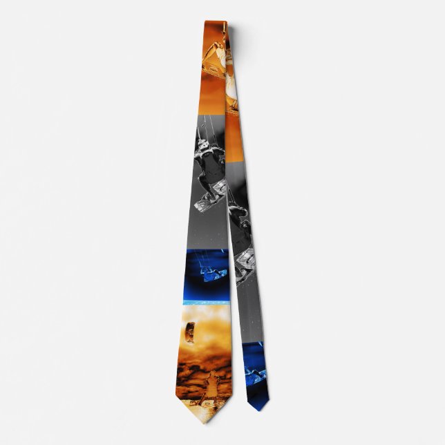 Kite Kitesurfing Kiteboarding Neck Tie (Front)