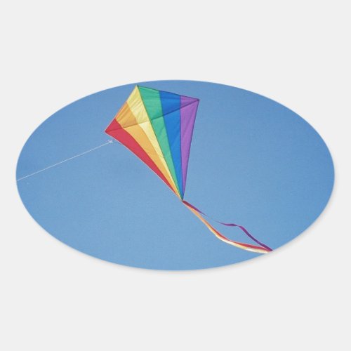 Kite Oval Sticker