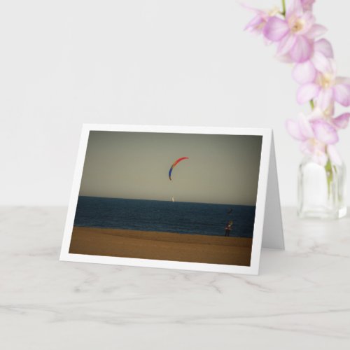 Kite Portrait Playa de la Malvarrosa de Valencia Card