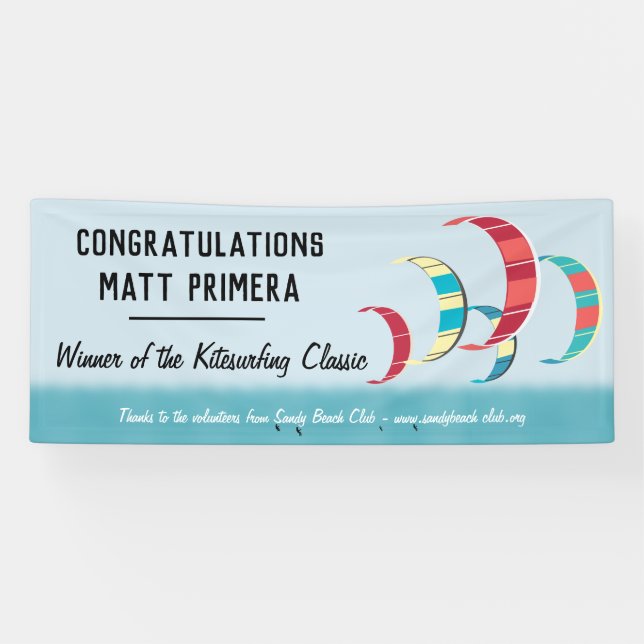 Kite Surfing Banner (Horizontal)