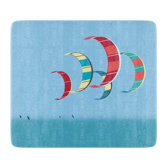 Kite Surfing Cutting Board (Front)