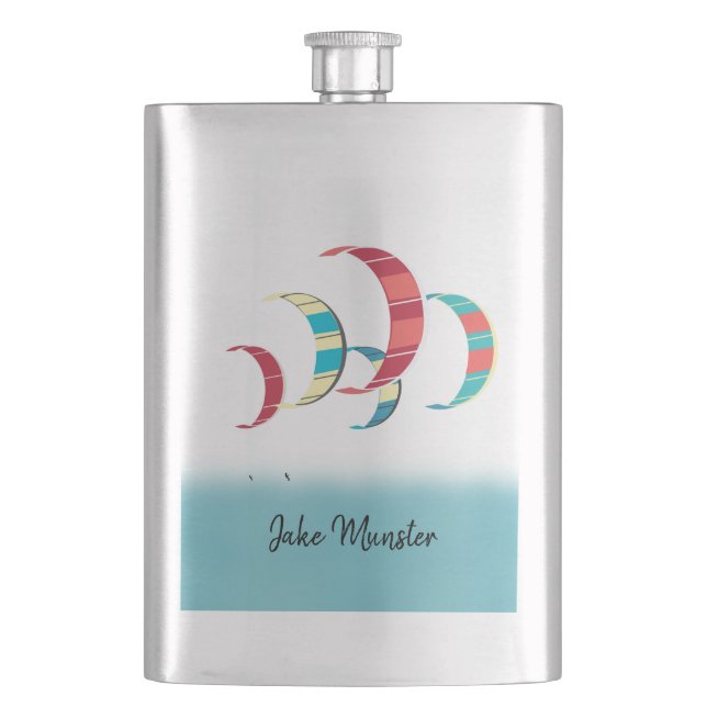 Kite Surfing Flask (Front)