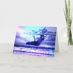 Kite Surfing Greeting Card