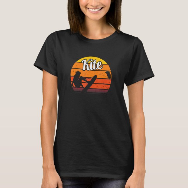 Kite Surfing Kite Board Surfer Water Sports Beach  T-Shirt (Front)