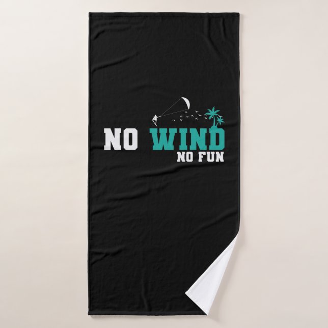Kite Surfing no Wind Bath Towel (Bath Towel)